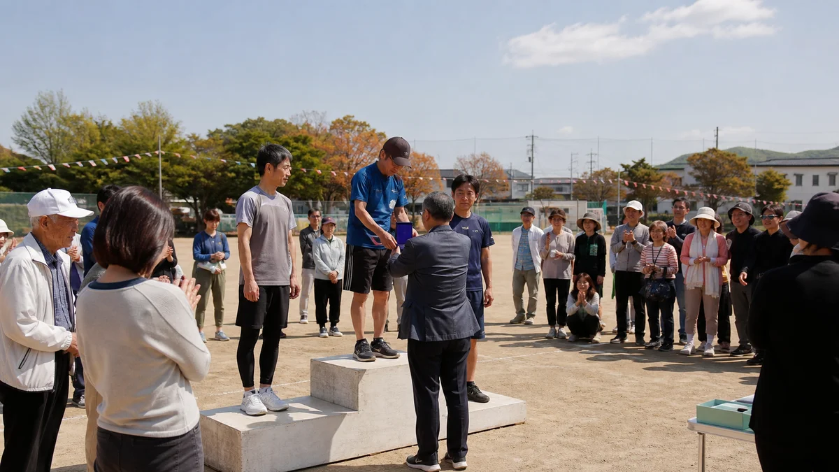 운동회 시상식 장면