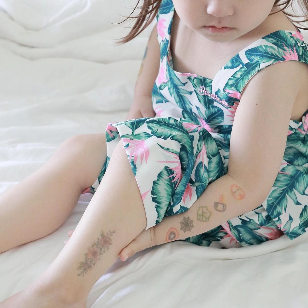 프링커 타투 디자인 샘플 — 어린이용