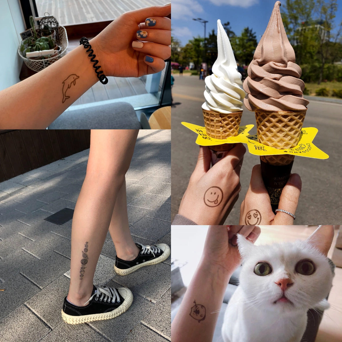 프링커 타투 콜라주